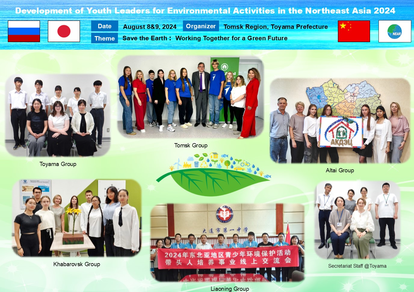 Development of the youth leaders for the environmental activities in the Northeast Asia