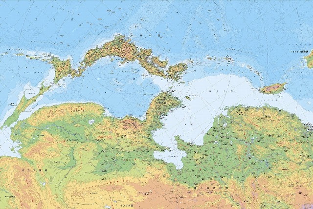 環日本海諸国図（通称：逆さ地図）