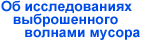 Об исследованиях выброшенного волнами мусора